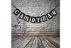 Czarny 11 * 15 cm Candy Bar Banner Party