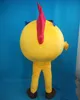 2018 Vendita calda Leggero e facile da indossare un costume mascotte palla gialla con cappello blu da indossare per adulti