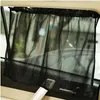 2 pièces universel fenêtre latérale pare-soleil voiture intérieur fenêtre latérale Protection UV maille tissu rideau avec ventouses 50*75 cm