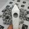 Smoking Screens Bowl Shaped Quartz Crystal Smoking Pipe Tobacco Metal Filters Smoking Accessories 15mm 16mm 17mm Round Diameter