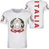 ITALIË t-shirt diy custom made naam nummer t-shirt natie vlag het italiaanse land italia college print logo tekst kleding270B