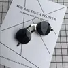 Flip Up Lunettes de soleil Steampunk Hommes Rond Vintage Hommes Lunettes De Soleil Marque Designer Mode Lunettes DHL Gratuit