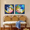 DIY 5D Diamond Broderi Moon Angel Boys and Girls Magic Cube Round Diamond Painting Cross Stitch Kits Diamond Mosaic