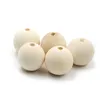 YUMUZ 10 Size 50pcs Unfinished Wooden Beads Natural wood teething beads jewelry making handmade