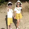 iairay summer 2018 couple clothes husband and wife matching family outfits men short sleeve cotton tshirt women short pants287E7081013