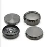 Zinc alloy four layer drum type smoke grinder 63mm mesh chamfer metal smoke grinder