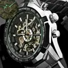 WINNER Automatic Watch Men's Classic Transparent Skeleton Mechanical Watches FORSINING Clock Relogio Masculino With Box