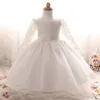 Flower Girl Dresses Kids Baby Girls Clothes First Communion Dress Christening Gown Toddler Girls Lace Princess Wedding Birthday Party Dress