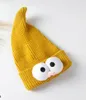 Nouveau bébé chapeau hiver chapeaux pour filles enfants garçons chaud tricoté enfants bébé chapeau casquettes grands yeux crâne bonnets Hip Hop enfant casquette