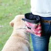 أحدث الكلب علاج حقيبة كلب الحقيبة المشي الغذاء وجبة حقيبة التمويه أجيليتي بيت التدريب جيوب الخصر التخزين عقد الأخضر / الوردي