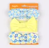 Mode Barns hårbälte Pure Bomull Butterfly Ribbon 3pcs = 1set elastiskt huvudband