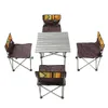 Rama aluminiowa i MDF Tabletop Składane krzesła do stolików do kempingu Produkt BBQ Prep ze składanymi stołowymi stołkami