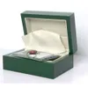 Cajas de madera de alta calidad Cajas de relojes verdes Caja de regalo Corona Caja de madera Folletos Tarjetas Caja de madera verde glitter2009