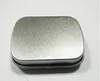 Hot Sell 58x45x15mm Mini Tin Box Presentförpackning / Mint Metal Box Vit Rektangel Plain Metal Tin Box