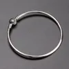 Frauen Silber 3mm Armreif Armband Original Box für 925 Sterling Silber Charme Armbänder Männer Geschenk Schmuck 7304917