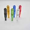 69 mm zepplin siluro a forma di metallo tubo fumatori tubo in alluminio filtro per sigaretta tabacco tubi divertenti 5 accessori per utensili a colori