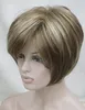 short straight blonde mix charm style fashion women health hair wigs wig