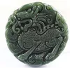 Natural hetian jade QINGYU kirin fortune kirin jade pendant