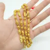 Solid Heavy Chain 18K Amarelo Declaração Cheia Declaração Mens Colar Clássico Grânulos Gargantilha 24 polegadas Hip Hop Moda Acessórios