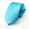 liens hommes cou hommes nouveauté mince cravate bleu turquoise mode cravate cravate lavallière couleur unie cravate de mariage