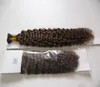 1GPC 16QUOT 20QUOT 24QUOT PRE BONDED HAIR EXTENSIONS I 팁 KINKY CURLY FUNION HAIR I 팁 스틱 케라틴 더블 그려진 Remy HA3461676