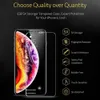 Protecteur d'écran 9h 0,33 mm pour iPhone 11 12 13 14 15 Mini Pro Max 7 8 6 Plus Samsung S22 A52 A72 Film en verre trempé avec paquet de vente au détail
