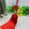 Sonnenblumen-Jade-Chinesischer Knoten-Anhänger, vertikale weiche Kleidung, Schlüsselquaste, hängendes Ohr, ca. 33 cm lang, kostenloser Versand FD13