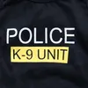 Małe psy jednolite kot odzieżowe kamizelki pet szczeniak t shirt policja k 9 Jednostka wzór czarny kolor mody listowy płaszcz hurtowy
