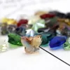 Mixed color Whole 100pcs Colorful Butterfly Crystal Bead 11x14mm Glass Beads Loose Spacer DIY Jewelry Making Austria9568567