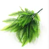 33cm hierba persa hojas artificiales plantas verdes jardín Artificial decoración del hogar decoración de otoño planta de césped Artificial