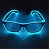 Led Glasses Flashing EL Wire Luminous Decoration Lighting Bright Xmas Birthday Halloween Gift Party Decor Supplies DJ Dance Eyeglasses