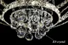 Modern Luxurious Generous Brilliant Stainless Steel LED Crystal Chandeliers Ceiling LightS Fixture Pendant Lamps Intelligent Remote Control