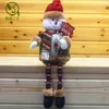 3pcsset süper sevimli Noel peluş oyuncak uzun bacak oturma Noel Baba Snowman Ren Geyiği Bebek Noel Süsleri5876828