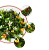60/70 cm[2 feet] Dichroic leaf Wreaths with Jasmine Flowers 12pcs/lot Hawaii style flower wreath For Wedding decoration
