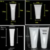 3ml200ml White Plastic Soft Tube Cosmetic Facial Cleanser Hand Cream Shampoo Packing Squeeze Hosepipe Bottles 13658888