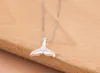 Jisensp mode sirène collier argent plage océan mer baleine queue poisson collier femme pendentif chaîne collier bijoux en gros