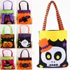 Bolsas no tejidas de halloween, bolsas de papel de regalo de caramelo fantasma para fantasma, calabaza, araña, calavera, bolso con asa, fiesta, navidad, decoración de halloween hh71353