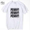 The big bang theory Penny Novelty Cotton Men T-shirts Funny O-Neck Short Sleeve Tshirts Summer Style Swag Brand Clothing TA0136 cray