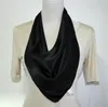 Nieuwe vierkante mannen vrouwen zijde solide sjaal effen pure zijden satijnen sjaals sjaal wrap halsdoeken 12mm dik 70 * 70cm unisex # 4056