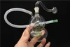 mini double layer gourd Glass oil rig Bongs Water Pipe Percolator Downstem Smoking Tobacco Pipes Recycle Oil Rigs bongs with 10mm bowl