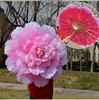 Dansvoorstelling bloemenparaplu chinese tweelaagse stoffen paraplu's paraguas guarda-chuva parapluie paraply groothandel