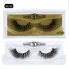 3d mink hår rörigt falska ögonfransar naturliga look super mjuka levande falska ögonfransar handgjorda tjock äkta mink päls hår dhl gratis