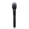 single blush brush Flame cosmetic brush with wood handle black foundation powder brush 50 pcs/lot DHL