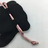 Różowa wstążka czarne aksamitne torby pasują do europejskich koralików w stylu pandora urokami i bransoletami naszyjnikami biżuterii