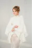 Long Sleeves Jackets Customized Women Winter Coats High Collar Lace Edge Bridal Wraps For Wedding Dresses Formal Gowns