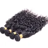 Cheveux humains vierges péruviens 5 pièceslot vague d'eau noir naturel 1028 pouces faisceaux humides et ondulés trames de cheveux péruviens 5 pièces un ensemble3521345