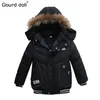 2-5T Fashion 2017 Winter Jacket For Boys Parkas Children Outerwear Coat Hooded Jacket Kids Warm Cotton-Padded Clothes Boy