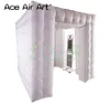 Barraca de cabine de foto inflável branca completa com duas portas para festa ou outro evento feito por Ace Air Art