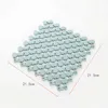 Raiqnqueen Safety Shower Bath Tub Mat Silicone Mosaic Floor Mat Toilet Anti-Bacterial Non Slip Bath Mat Bathroom Free Shipping