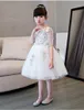 vestidos de daminha Girls Pink Mesh Wedding Party Dress Beaded Appliques Flower Girl Dresses for First Communion Dress